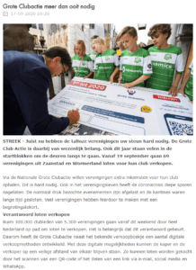RTV Zaanstreek Grote Clubactie in de media