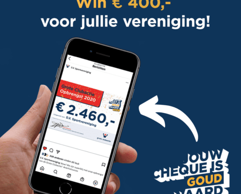 Jouw cheque is goud waard