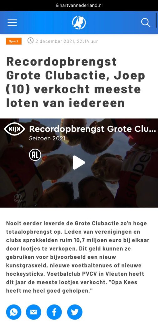 Record Grote Clubactie