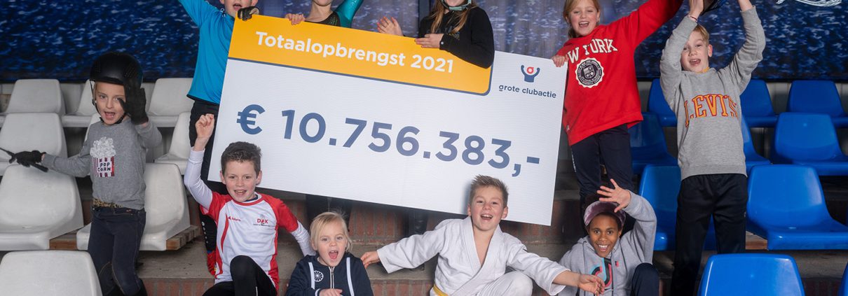 Totaalopbrengst Grote Clubactie 2021