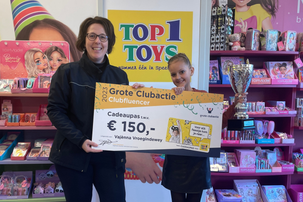 De winnaar van de win-actie 'Club-Fluencer' 2023 is bekend