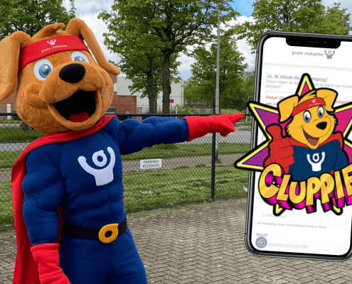 Cluppie met zijn eigen badge!