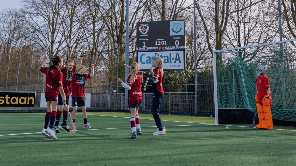Direct de score zien op het nieuwe scorebord! Er is gescoord! En dat is gelijk te zien op het nieuwe scorebord